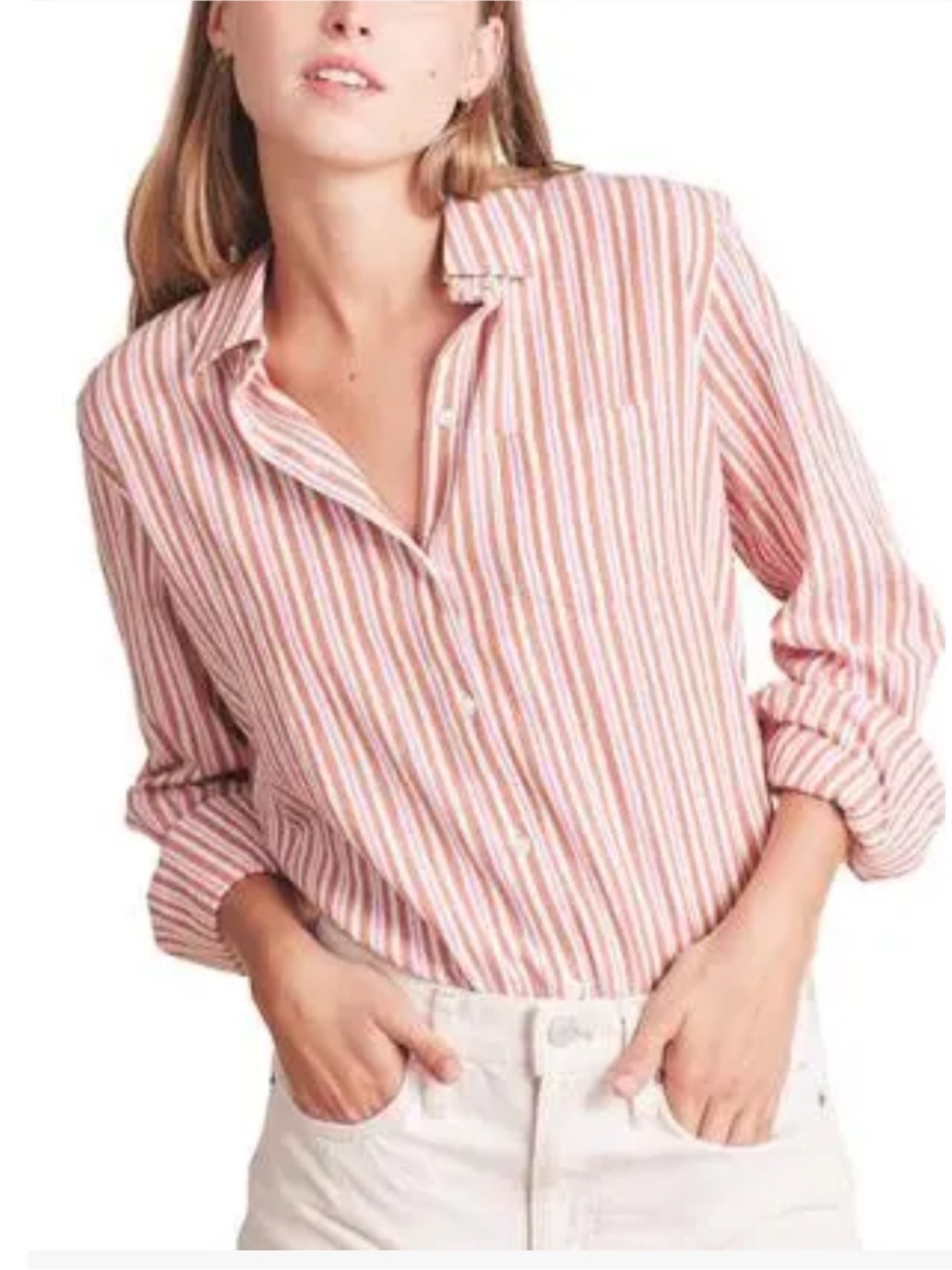 Trovata Birds of Paradis Grace Classic Button Up Shirt Top  size Medium